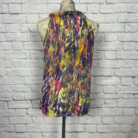 Vintage CAbi Floral Print Blouse Tank Style # 730 - Picture 6 of 9